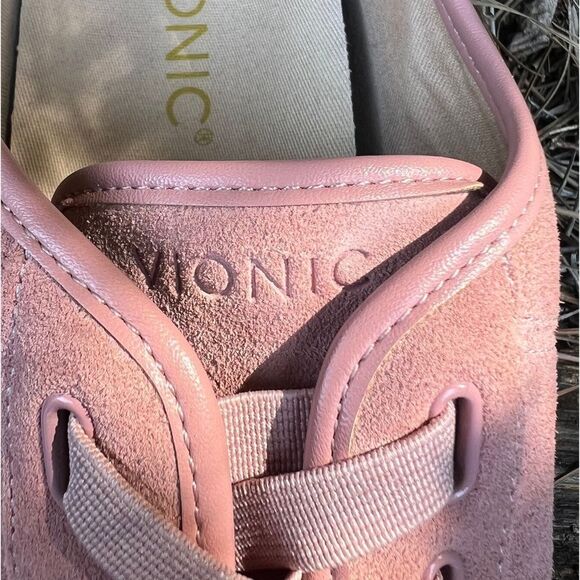 Vionic WOMEN’s Jean suede pink slip on sneakers Size 9.5 - Picture 7 of 11